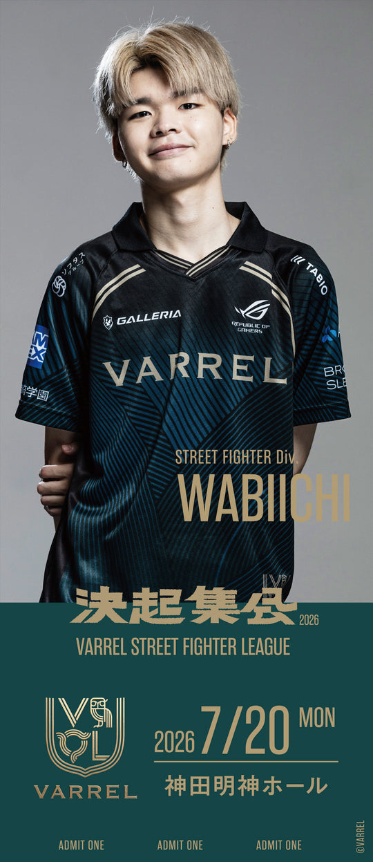 VARREL Street Fighter 2026 チケット風カードセット