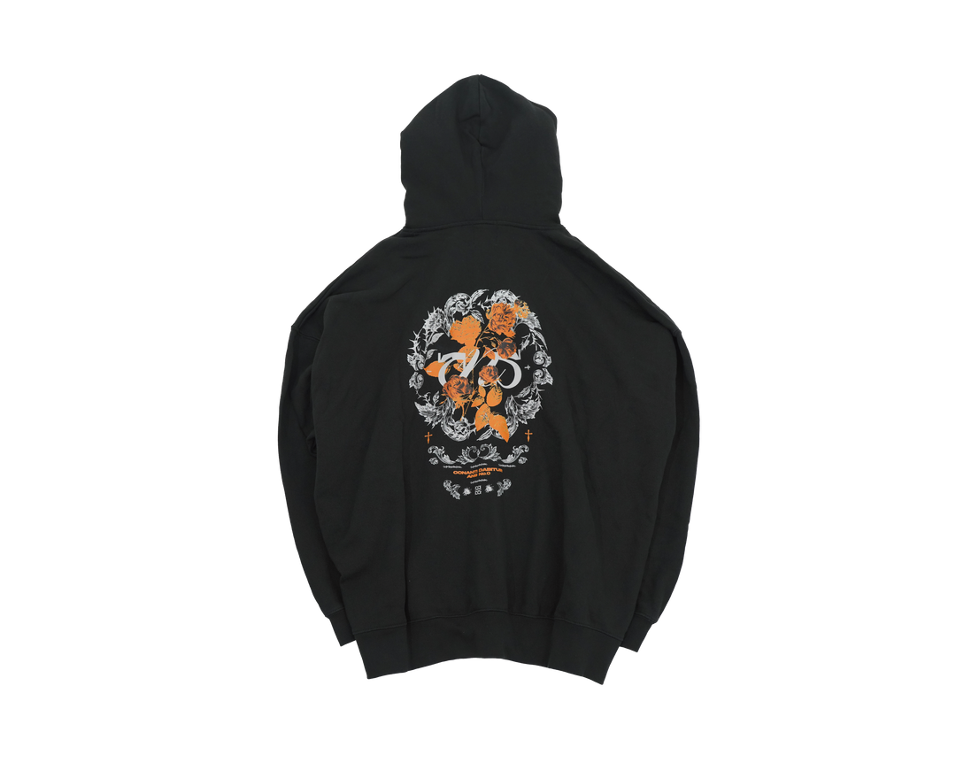 No 0 ZIP HOODIE / BLACK