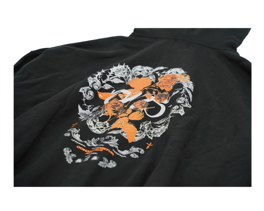 No 0 ZIP HOODIE / BLACK