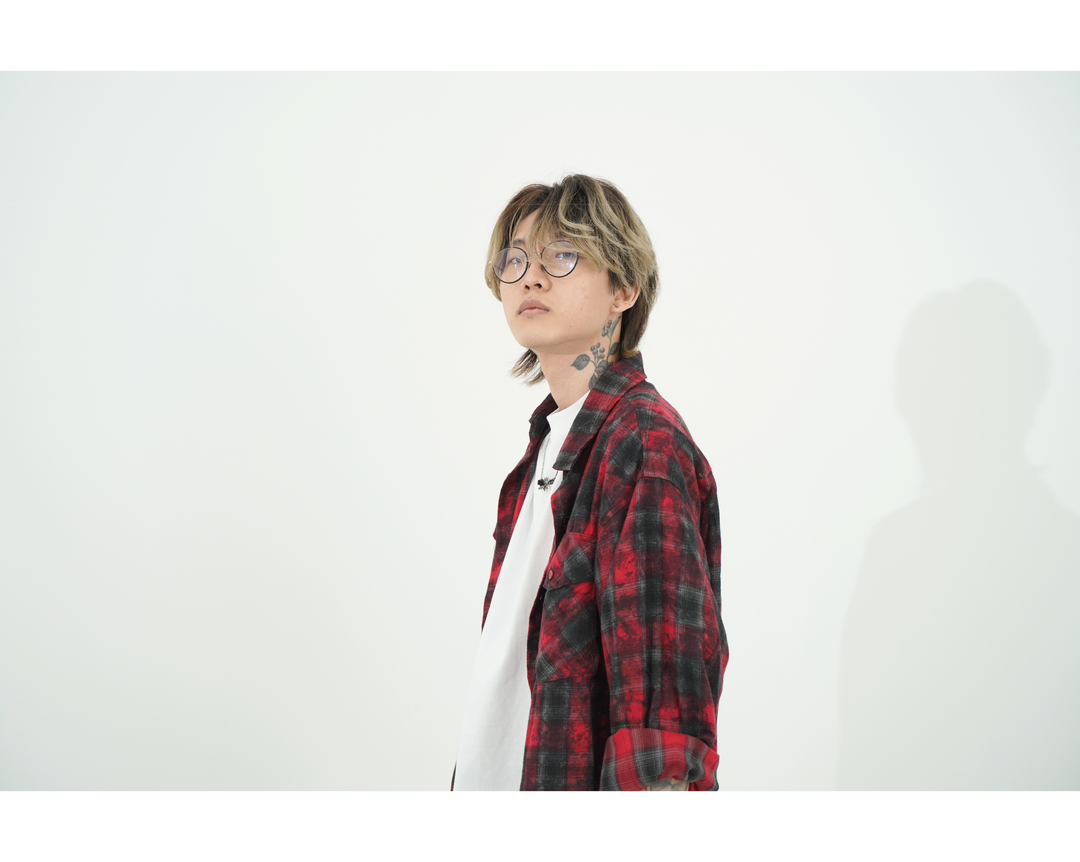 VINTAGE CHECK SHIRTS / BLACK / RED