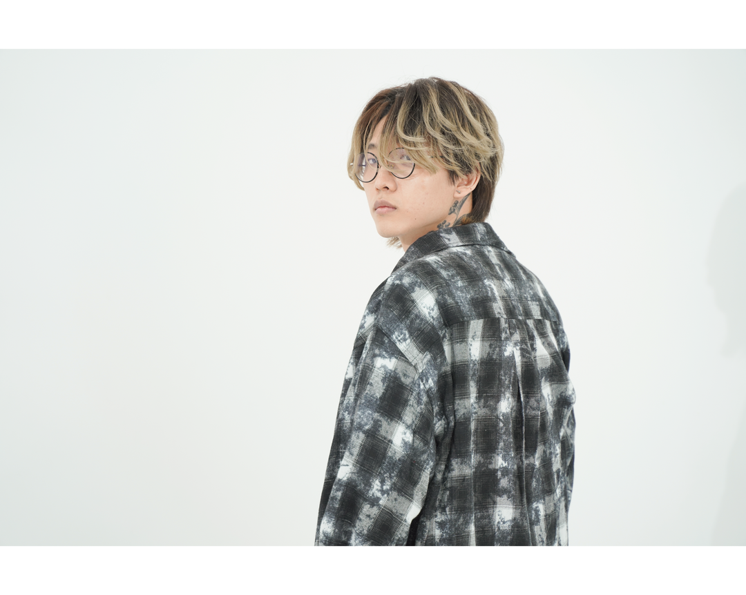 VINTAGE CHECK SHIRTS / BLACK / RED