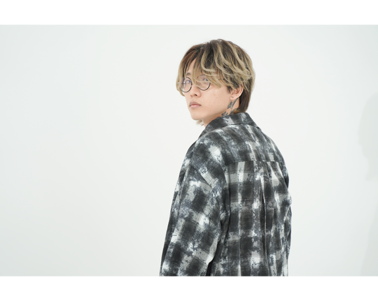 VINTAGE CHECK SHIRTS / BLACK / RED