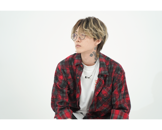 VINTAGE CHECK SHIRTS / BLACK / RED