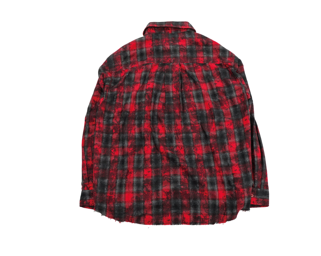 VINTAGE CHECK SHIRTS / BLACK / RED