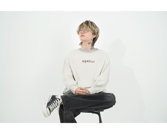CIRCLE LS TEE / WHITE
