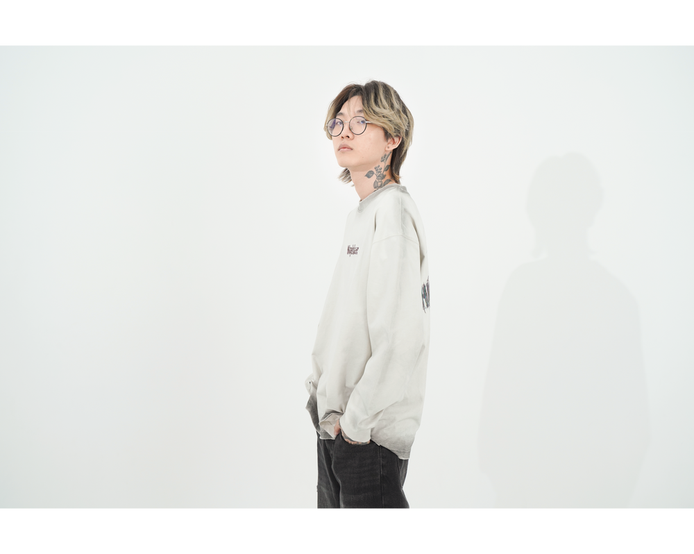 CIRCLE LS TEE / WHITE