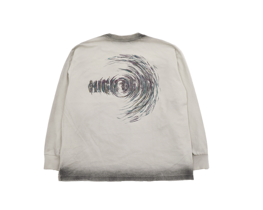 CIRCLE LS TEE / WHITE