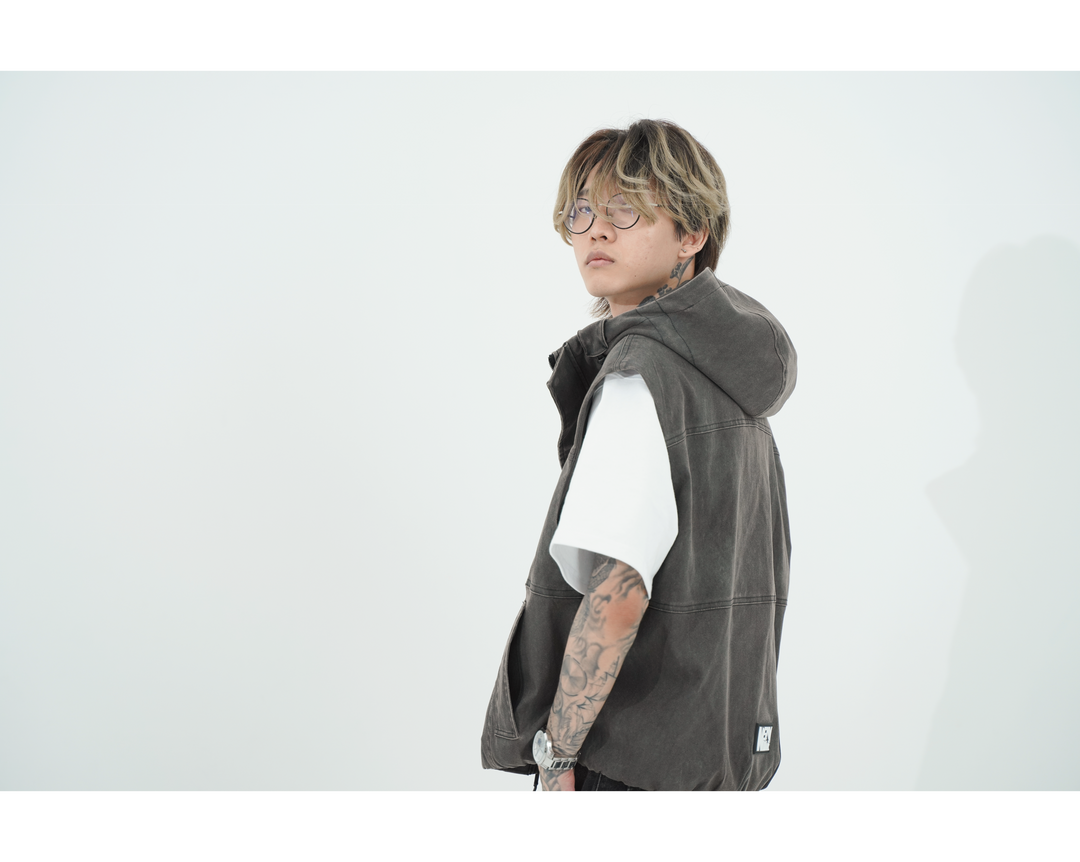 VINTAGE ARMY VEST / BLACK