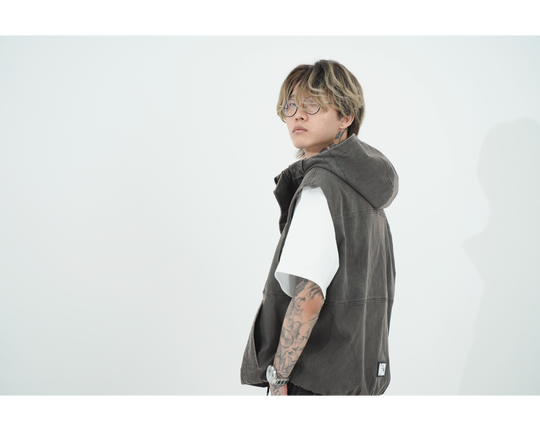 VINTAGE ARMY VEST / BLACK
