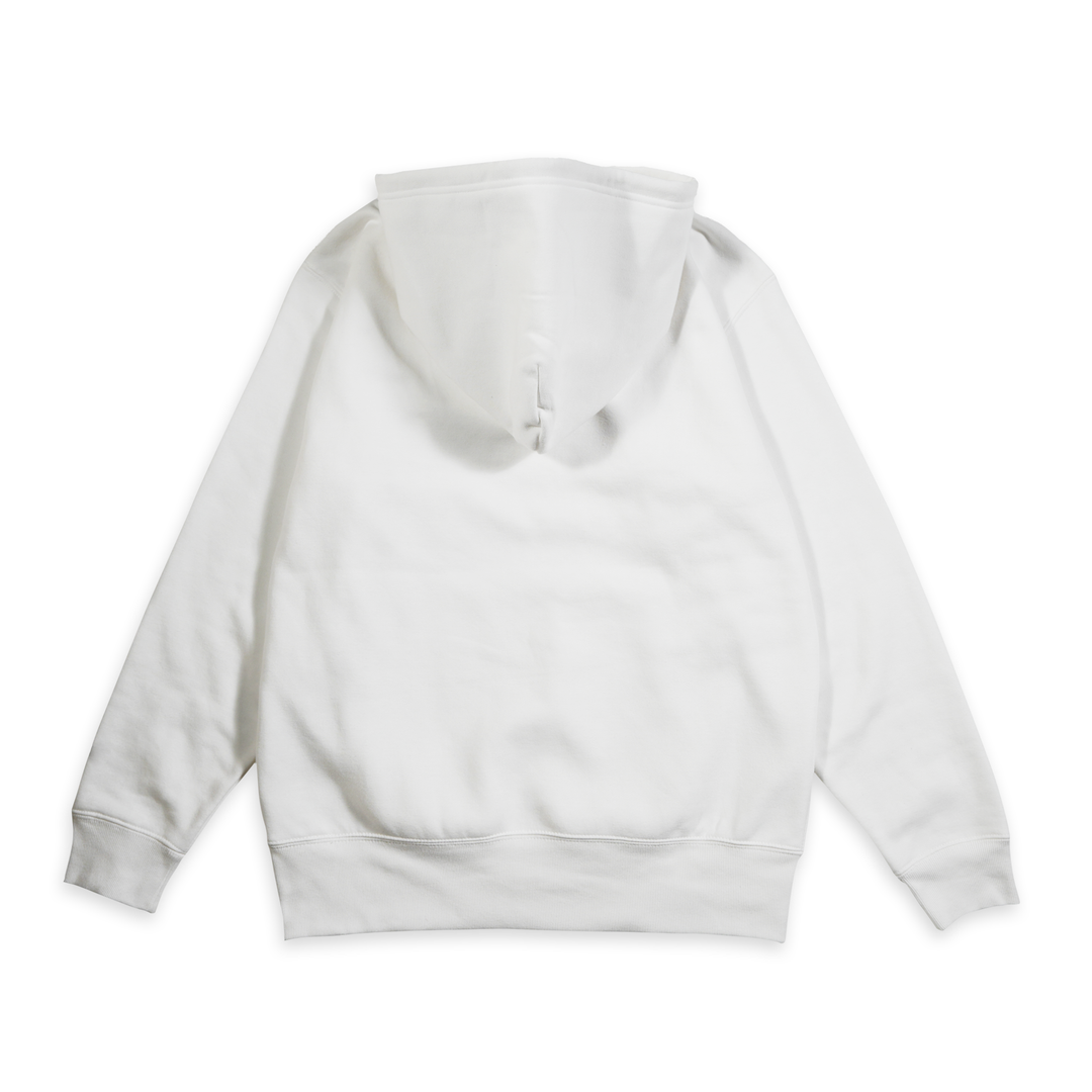 THUNDER LOGO HOODIE / WHITE