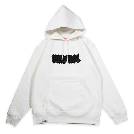 THUNDER LOGO HOODIE / WHITE