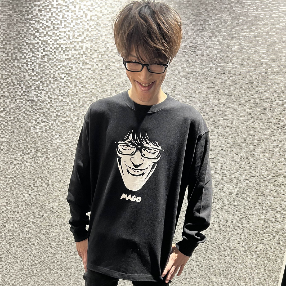 ＋魔 X MAGO "MAGO FACE" LS TEE / BLACK