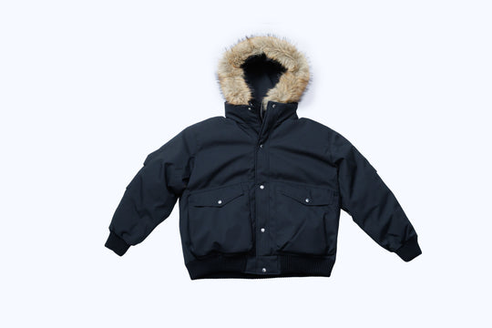 ANS DOWN JACKET / WHITE ・ BLACK