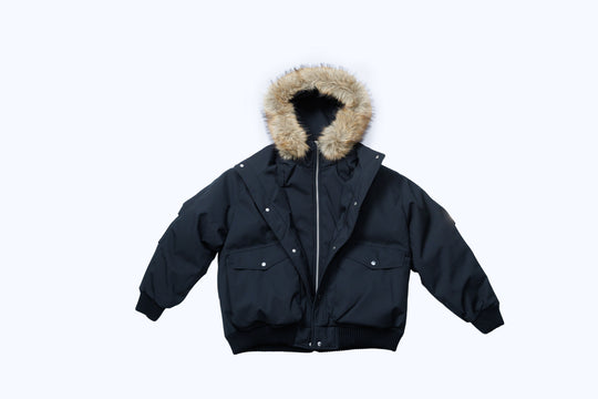 ANS DOWN JACKET / WHITE ・ BLACK
