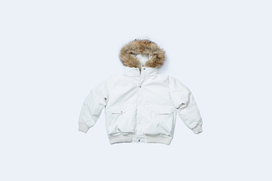 ANS DOWN JACKET / WHITE ・ BLACK