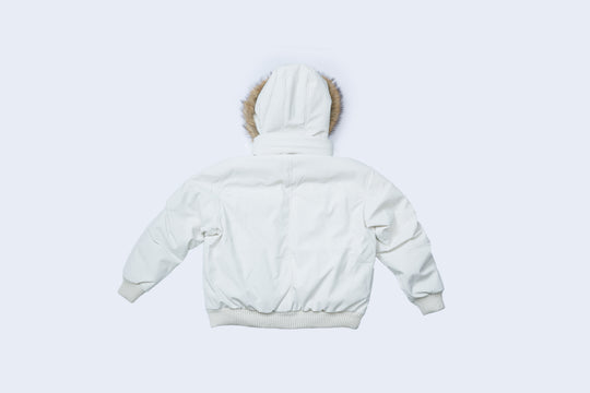 ANS DOWN JACKET / WHITE ・ BLACK
