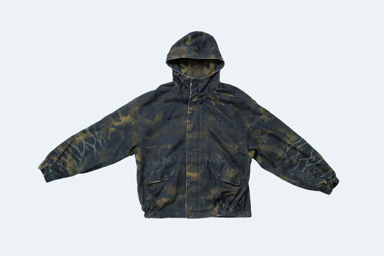 COTTON DUCK CAMO JACKET / CAMEL