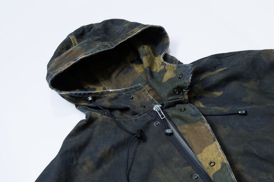 COTTON DUCK CAMO JACKET / CAMEL
