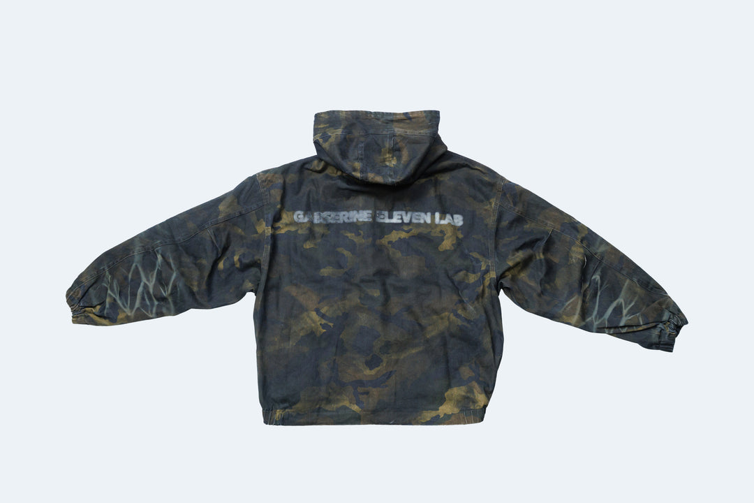 COTTON DUCK CAMO JACKET / CAMEL