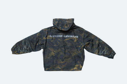 COTTON DUCK CAMO JACKET / CAMEL