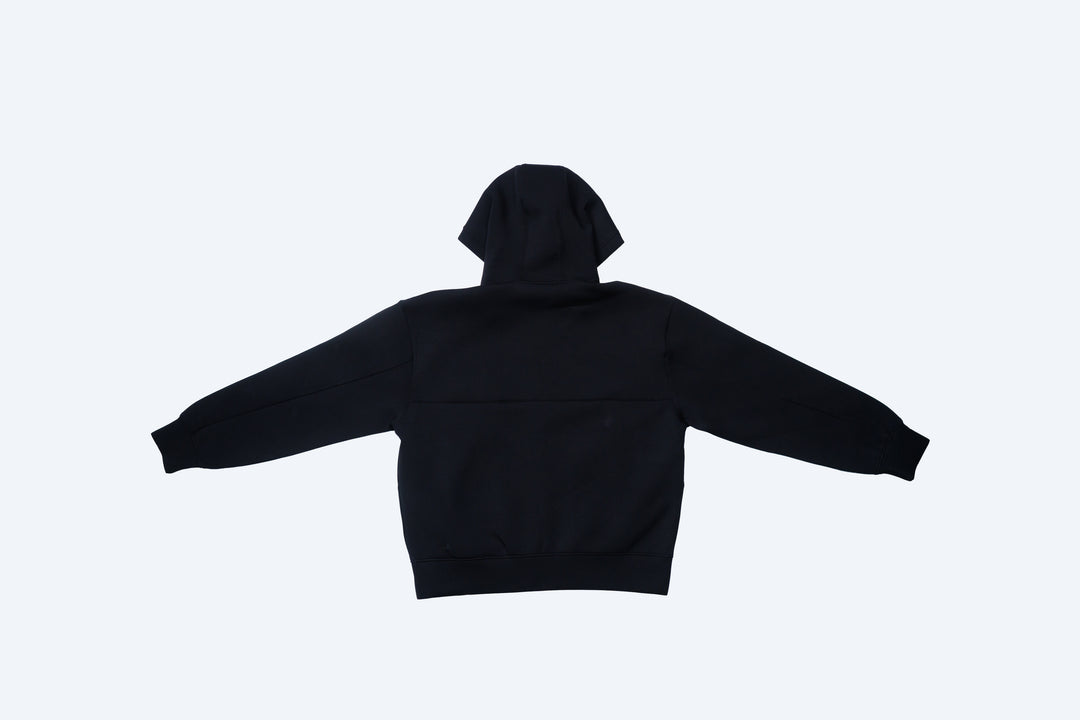 No.1 DOUBLE KNIT ZIP HOODIE / BLACK ・ NAVY