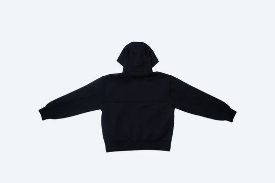 No.1 DOUBLE KNIT ZIP HOODIE / BLACK ・ NAVY