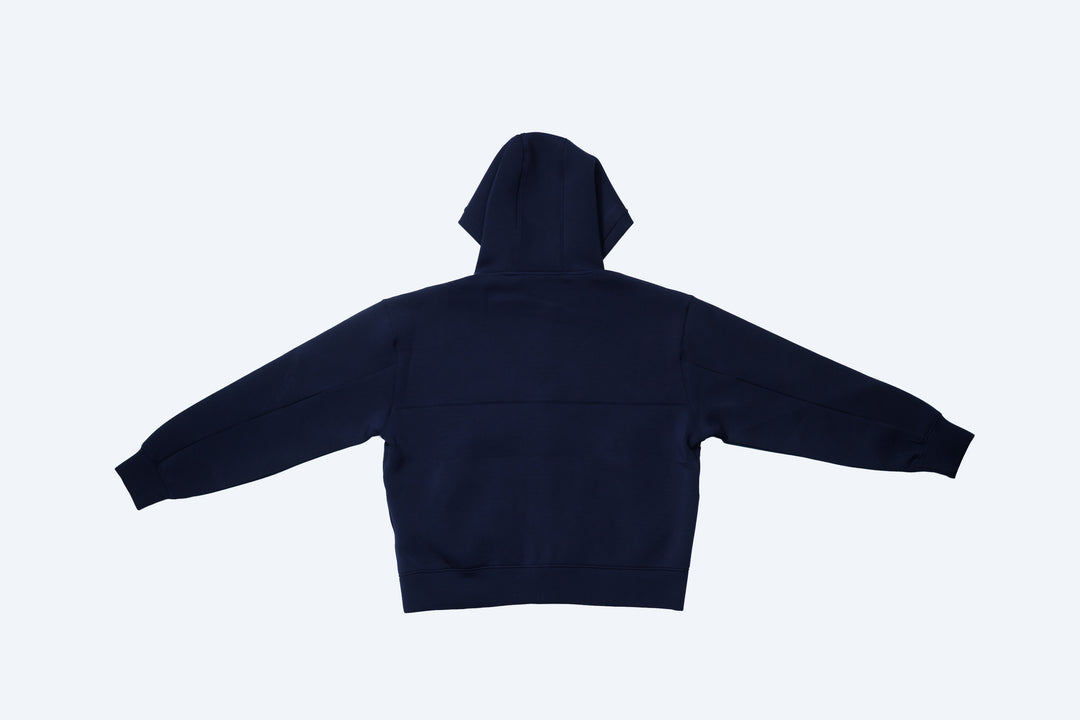 No.1 DOUBLE KNIT ZIP HOODIE / BLACK ・ NAVY