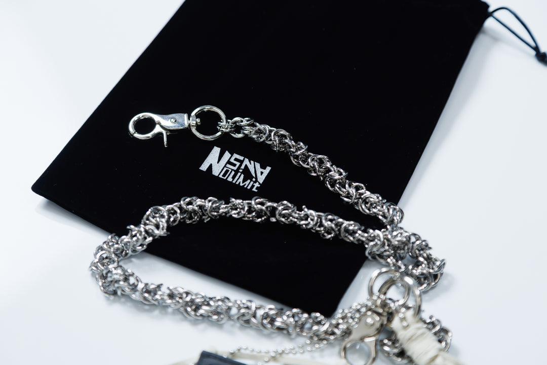 ANS WALLET CHAIN / BLACK ・ WHITE