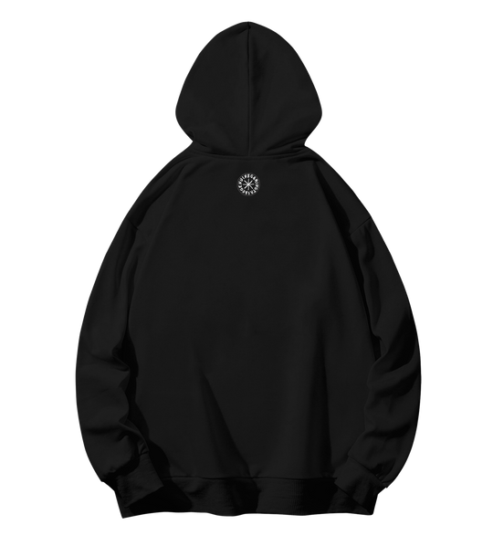 VARREL SQUARE MSG HOODIE / BLACK