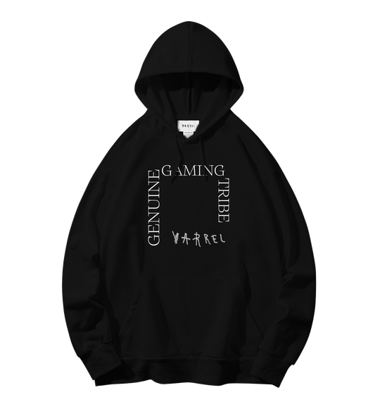 VARREL SQUARE MSG HOODIE / BLACK
