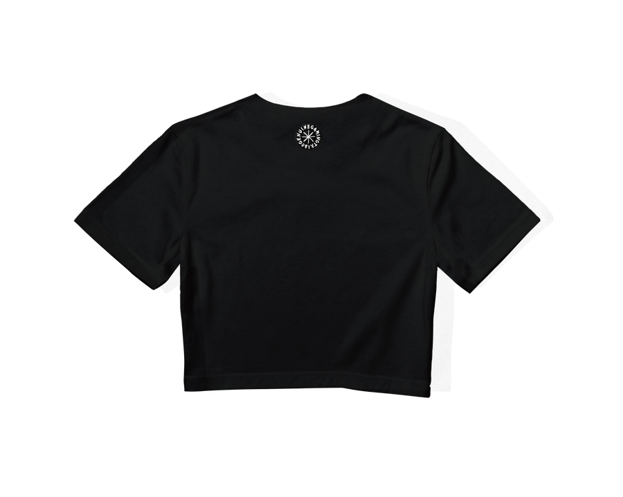 VARREL ROOTS LOGO CROPPED TEE / BLACK – VARREL OFFICIAL STORE