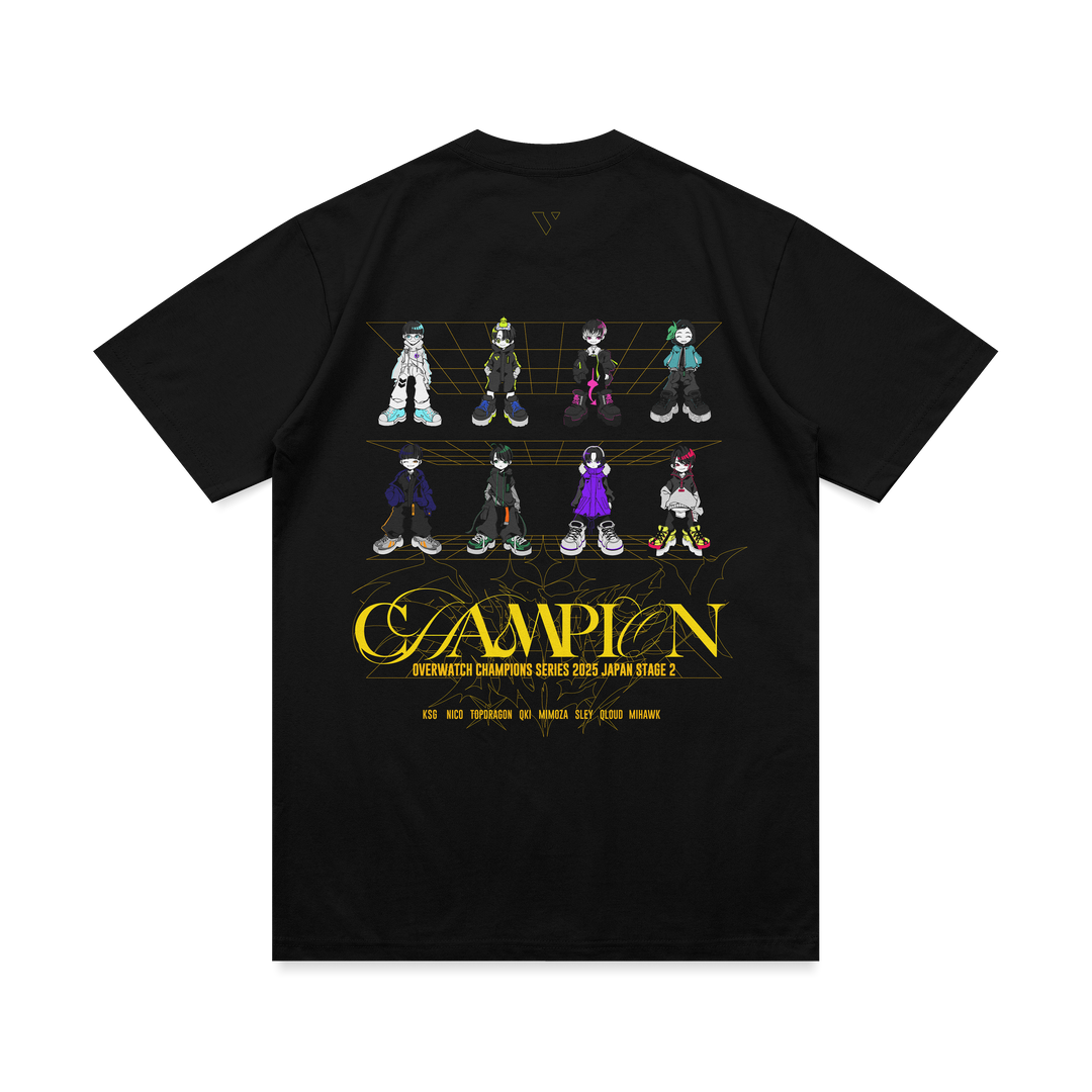 OWCS 2025 JAPAN STAGE 2 CHAMPION TEE&STICKER